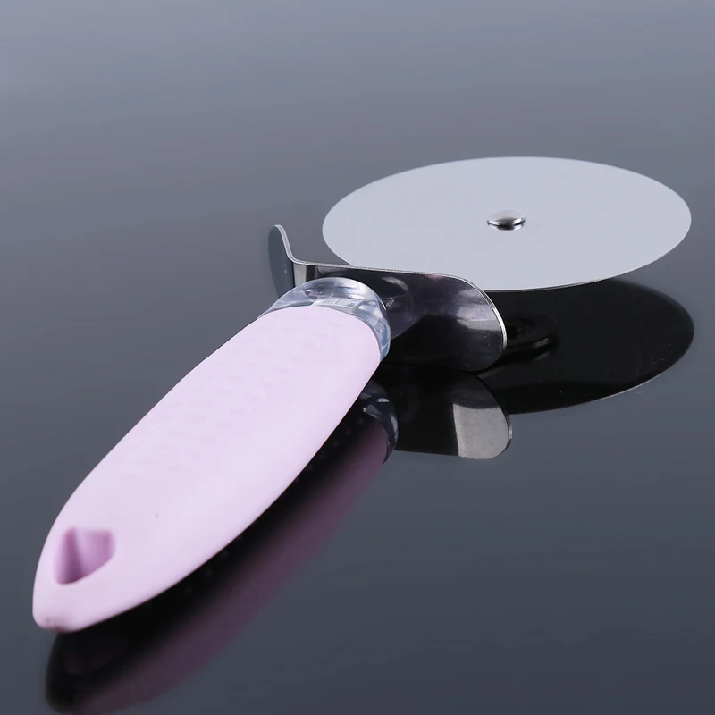 2019 Hot Sale Stainless Steel Pizza Knife Shape Round Pizza Wheel Cutter Cake Bread Round Knife Cutter Pizza Tool