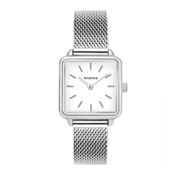 Роскошные женские часы, Япония, импортный механизм, женские наручные часы с браслетом, маленькие квадратные, фирменный дизайн, подарок для девушек, модная повседневная женская обувь - Цвет: An2522