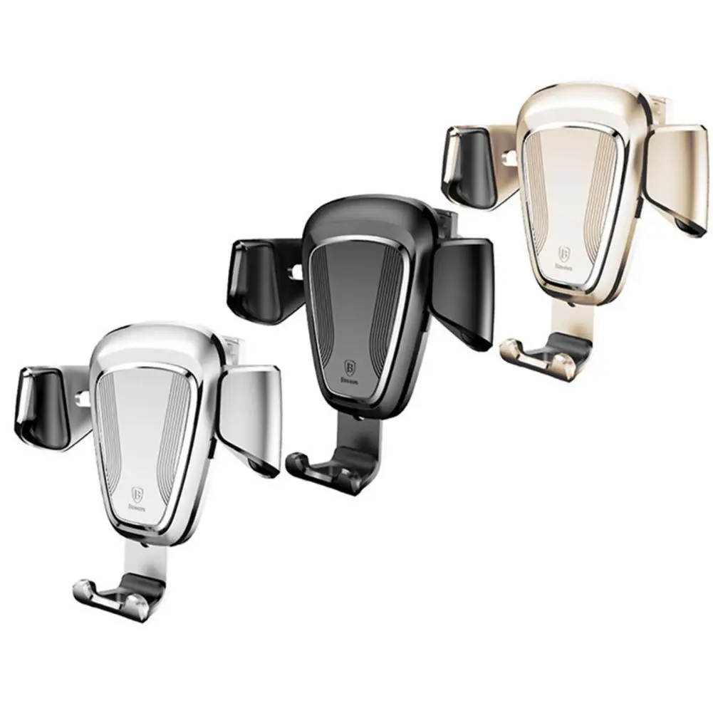 

Car Mobile Phone Holder Air Outlet Navigation Rack 360 Degrees Rotation Gravity Car Phone Holder Wholesale Purchasing 3 Color