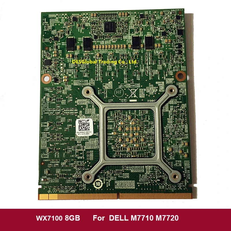 buy  Original WX7100 8GB MXM 3.0B Video Graphics Card 109-C769A1-00B For Laptop Dell M7710 M7720 100% Wo