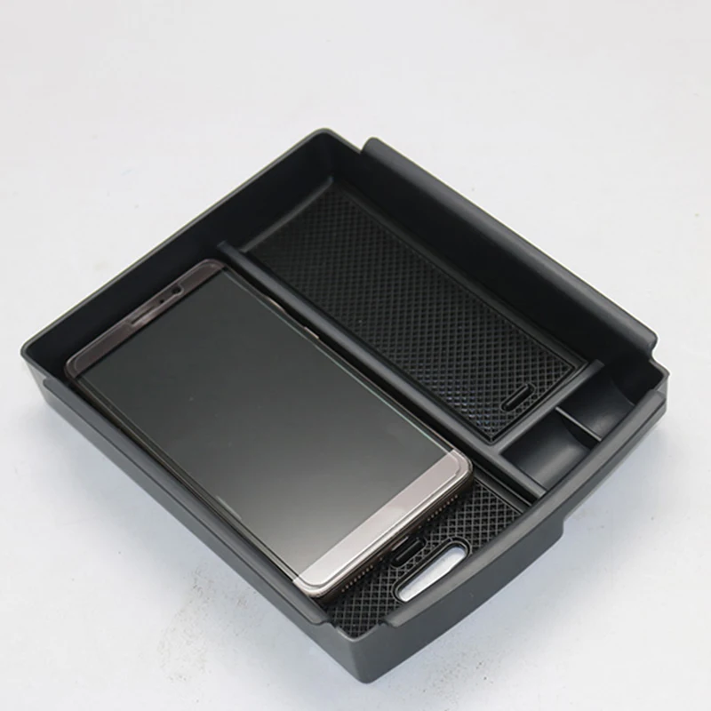 

Case Armrest ABS plastic Tray Black Storage For 2016-2018 Tesla Model Accessories Universal