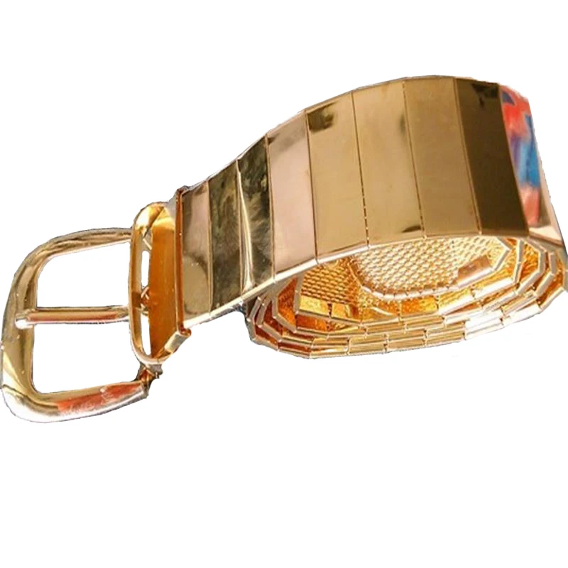 New fashion Commerce men all metal alloy belts metal pin buckle metal