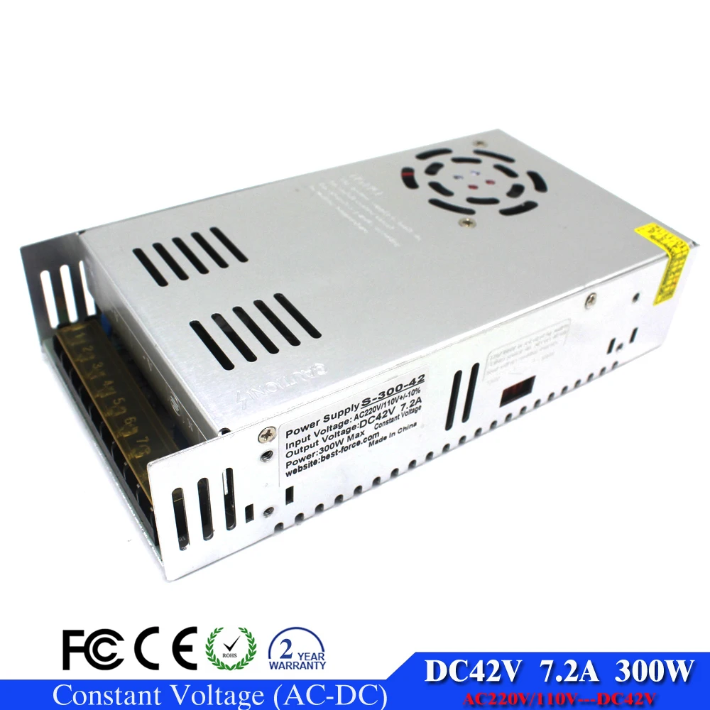 Best quality 42V 7.2A 300W Switching Power Supply Driver for LED Strip