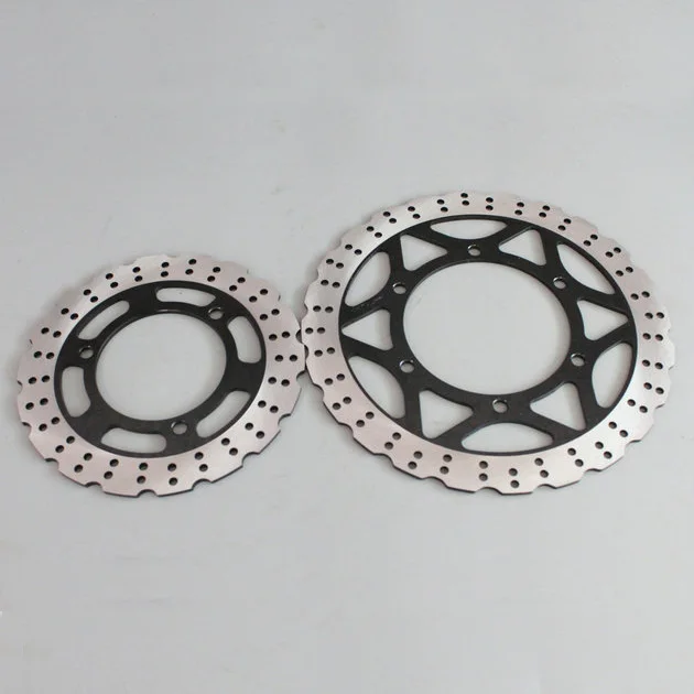 

2 pieces motorcycle Front Disc Brake Rotor Scooter Front Rear Disc Brake Rotor for KAWASAKI NINJA250 EX25R 2008 2009 2010 - 2012