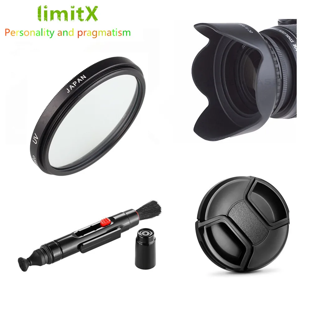 

UV Filter + Lens Hood + Lens Cap + Cleaning Pen for Sony FDR-AXP55 FDR-AX40 FDR-AX53 FDR-AX55 AX40 AX53 AX55 AXP55 Camcorder