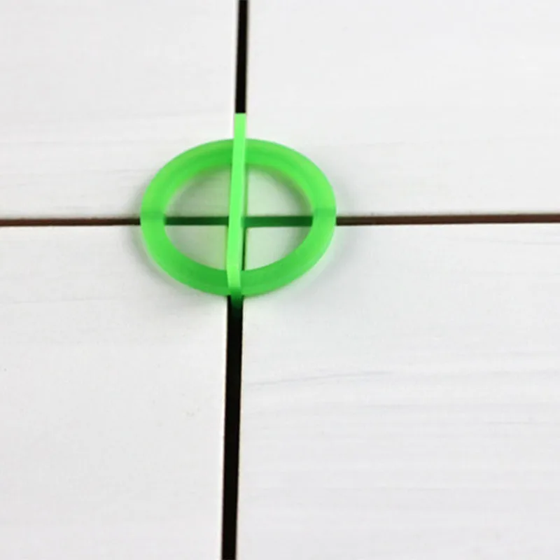 

100pcs Green Cross Tile Leveling Recyclable Plastic Tile Leveling System Base Spacer CLH@8