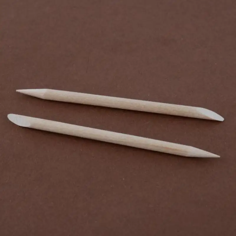 100pcs Nail Art Wood Pusher Wooden Remover Stick Sticks For Cuticle Manicure Pedicure Care Tool