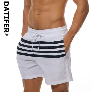 

Datifer Brand Sexy Men's Board Shorts Bermuda Short Pants Quick Dry Beach Wear Briefs For Men Swim Trunks XXL