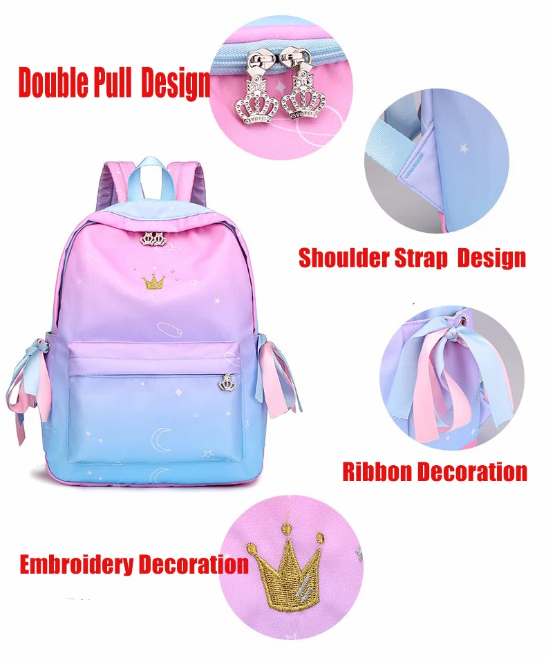 Orthopedic Backpacks School Children Schoolbags For Girls Primary School Book Bag School Bags Printing Backpack Sac Ecolier Pink