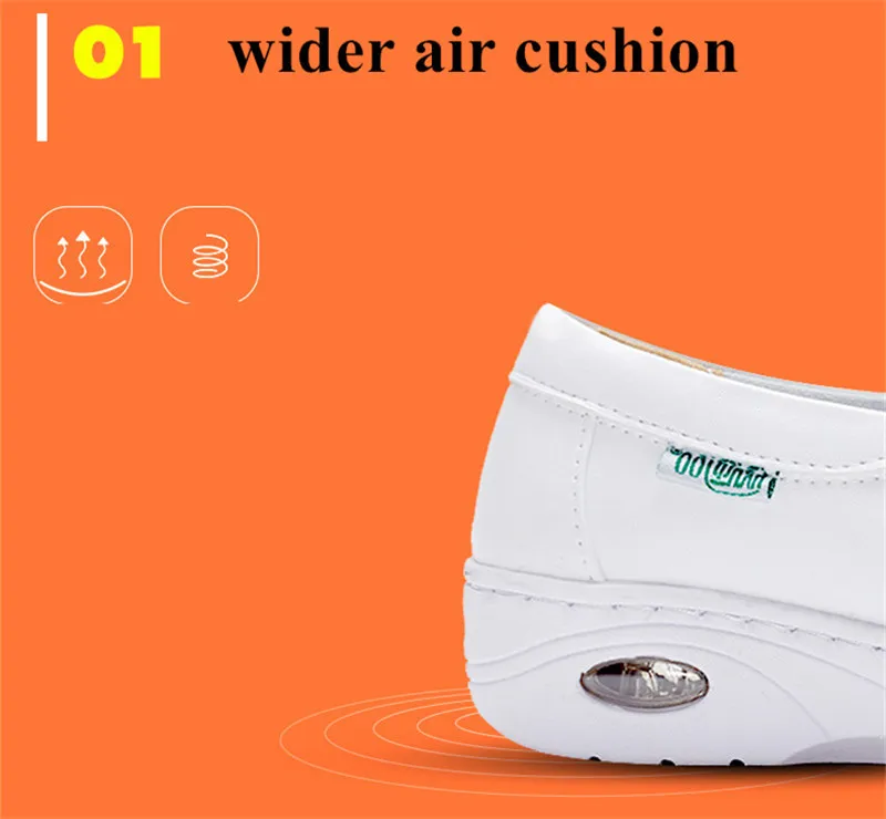 YAERNI Air Cushion White Nurse Shoes Winter Flats Platform Sneakers Warm Moccasins with Fur Slip on Loafers Cotton Shoes