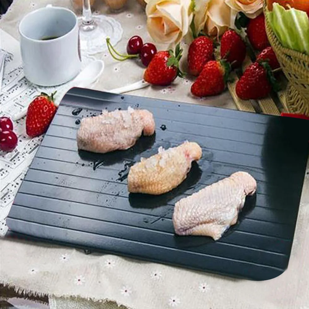 Fast Thawing Defrosting Tray Kitchen Safe Defrost Meat Or Thaw Frozen Food Tool