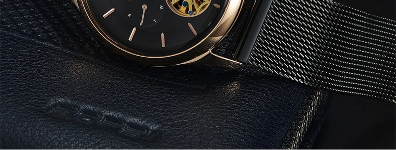 Bestdon Мужские часы автоматические механические часы турбийон спортивные часы кожаные повседневные деловые часы в ретро-стиле Relojes Hombre