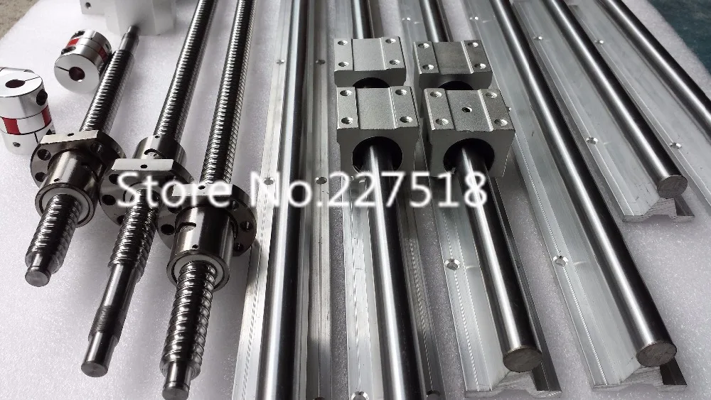 

2sets linear rail SBR20 1500mm+4sets SBR16 350/1500mm+SFU1605-1550/400mm ball screw+4 BK12/BF12+4 DSG16H nut