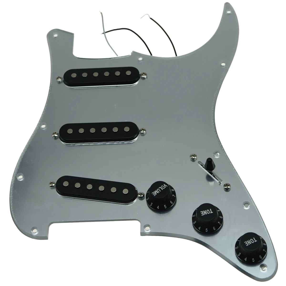 KAISH различные пользовательские Strat Pickguard Prewired ST SSS Pickguard с керамическими звукоснимателями подходит для Fender загруженный Pickguard