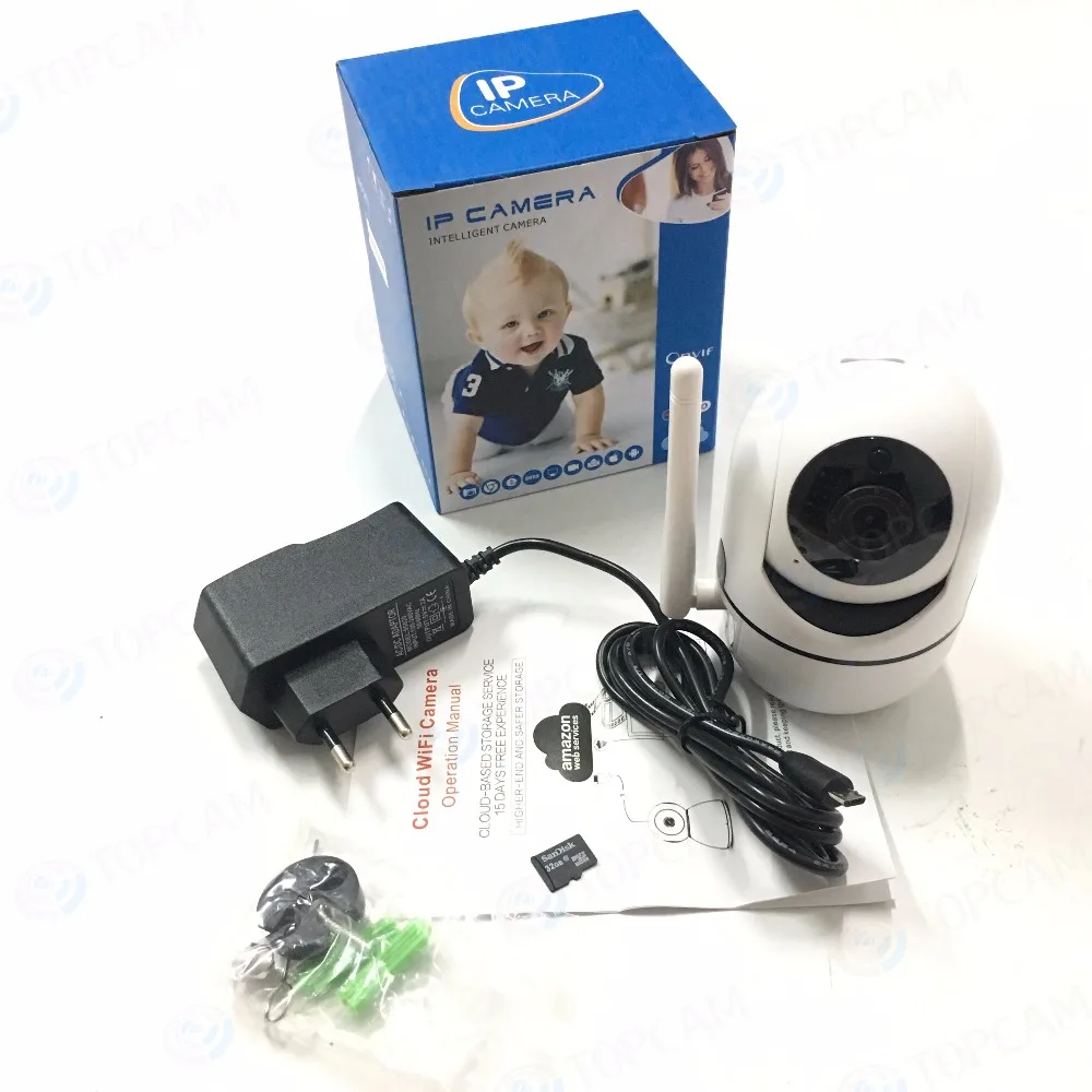 IP камера видеонаблюдения 2 МП HD 1080P двухстороннее аудио беспроводная ночное