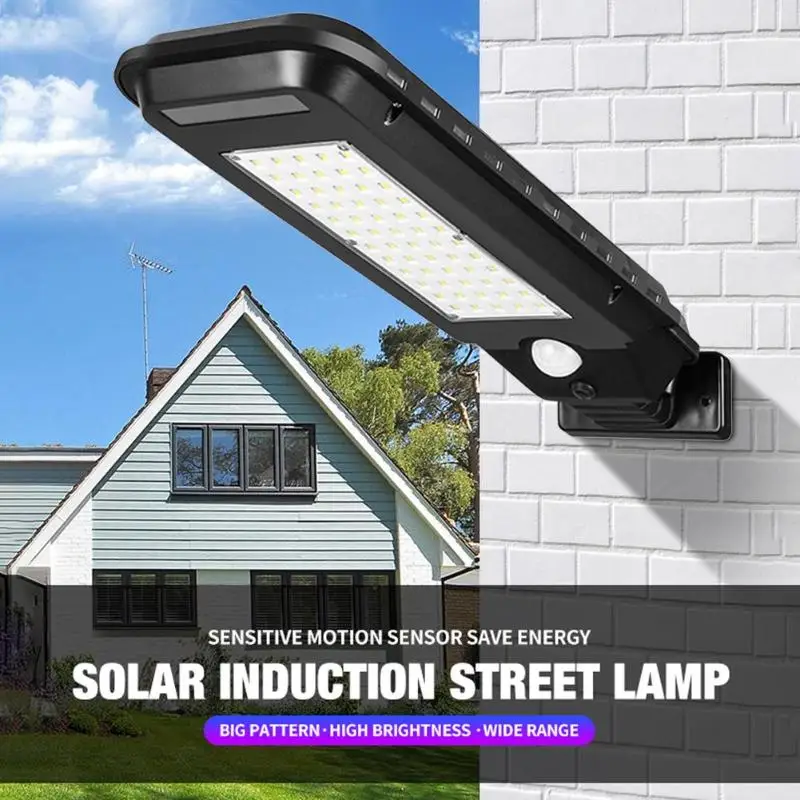 

40/60LED Solar Light Outdoor IP65 Waterproof Garden Pathway Yard PIR Motion Sensor Wall Lamp for Home Decor