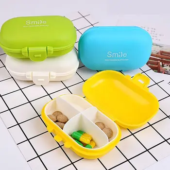 

PPortable Pill Box Cases 4 Rooms Medical Boxes Jewelry Container Orginazer Mini Versatile Candy Pills Carrier