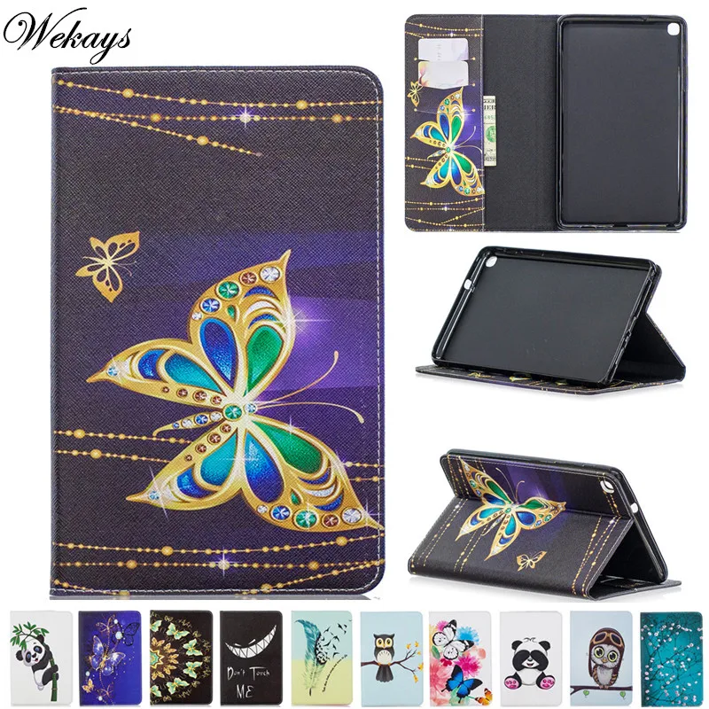 Wekays For Samsung Tab S5e 10.5 Cartoon Butterfly Leather Fundas Case For Samsung Galaxy Tab S5e 10.5 inch T720 T725 Cover Cases