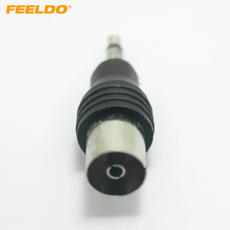 

FEELDO 1Pc Car Auto Motor 3.5mm TRS Connector to IEC (Female) Adaptor Plug #AM1547