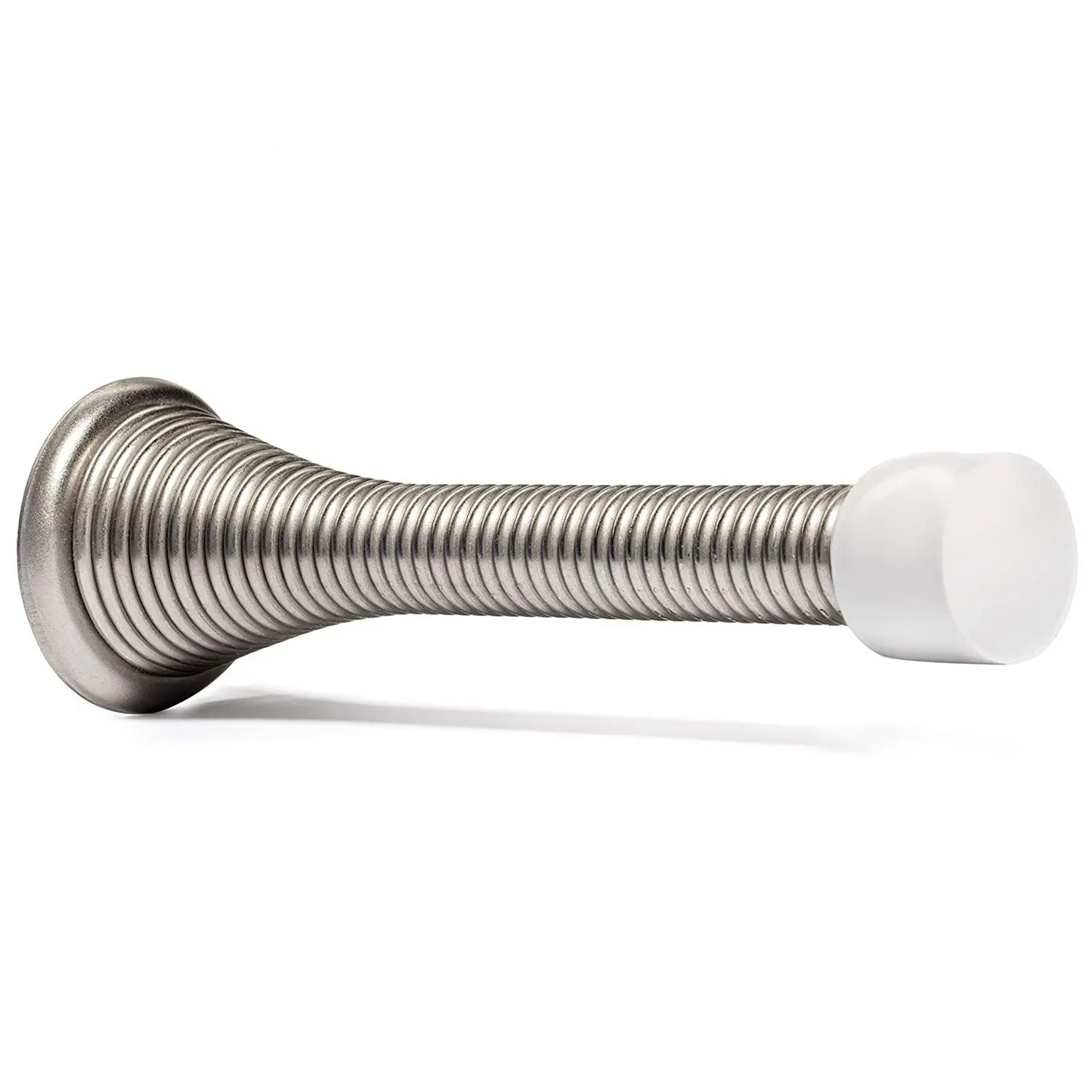 12 Pack Satin Nickel Door Stoppers Flexible Heavy Duty RustProof Screw In Stainless Steel Spring Door