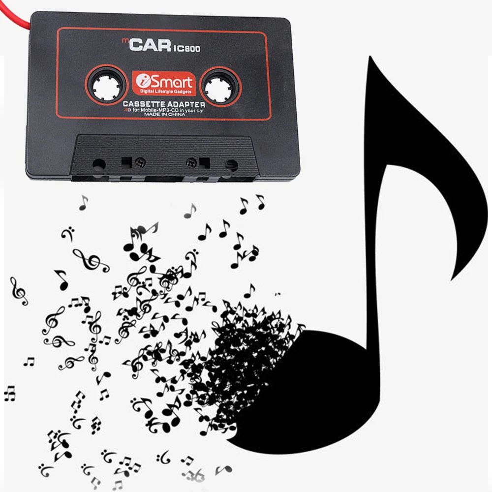 Адаптер для автомобильной кассетной ленты конвертер mp3 плеера iPod iPhone Mp3 AUX кабель