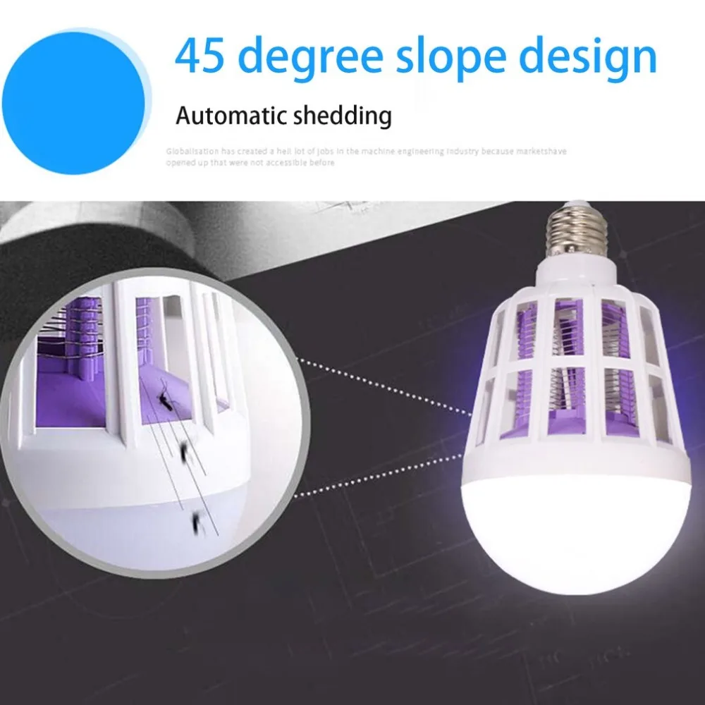 

High Bright LED Mosquito Killer Bulb Home Use Repellent Fly Bug Insect Killer Trap Night Lamp Killing Fly Bug Bulb