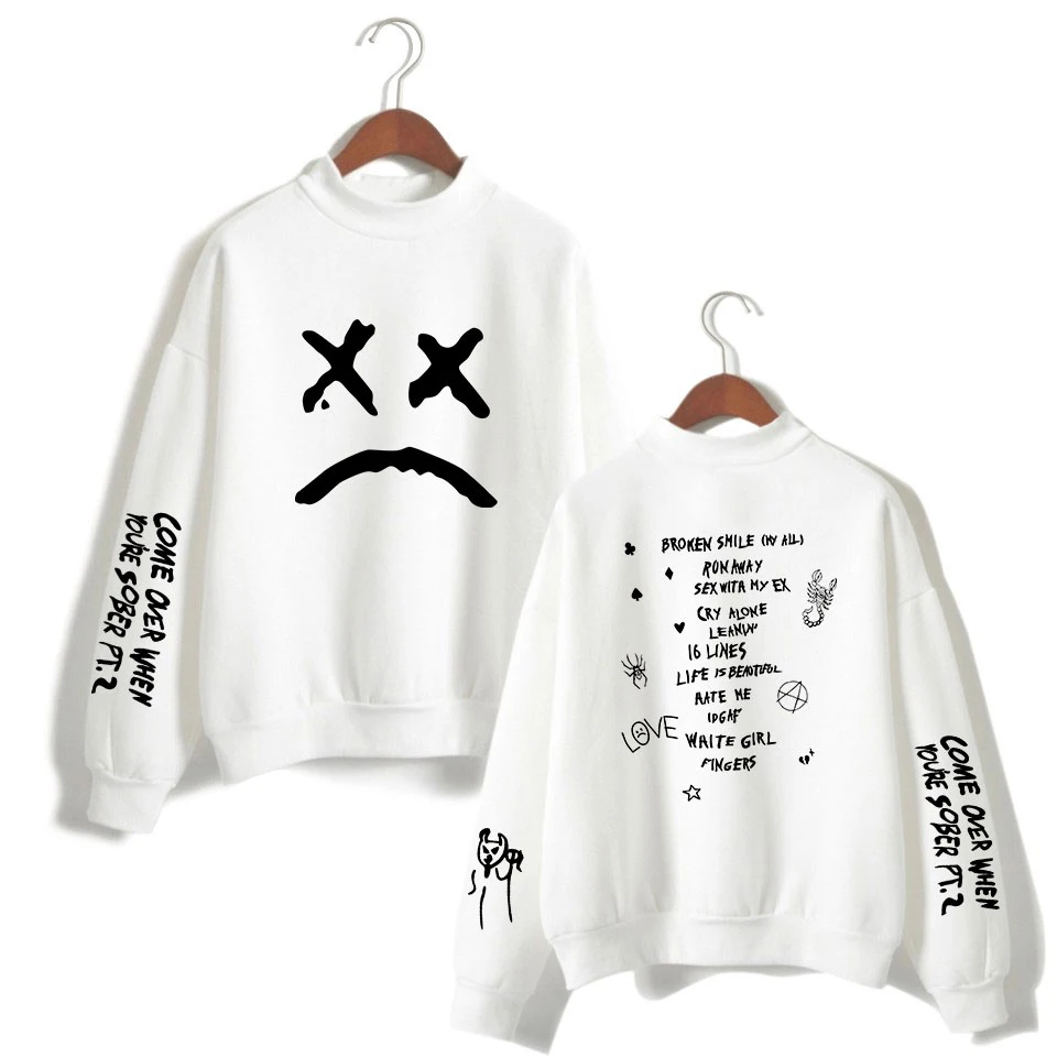 Свитшот Lil Peep с принтом для мужчин и женщин уличная одежда в стиле хип хоп длинным