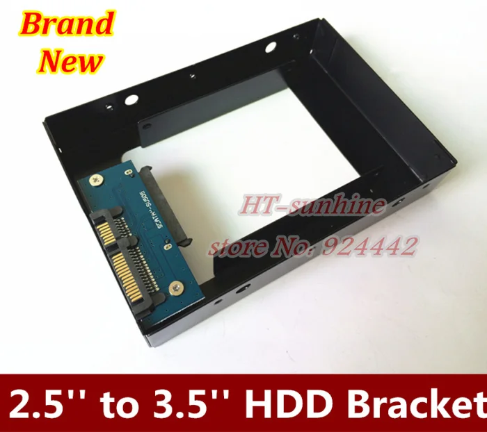 Brand New SSD/HDD 2.5'' to 3.5'' Mounting Metal Bracket For Desktop PC case Tray Kit with screws