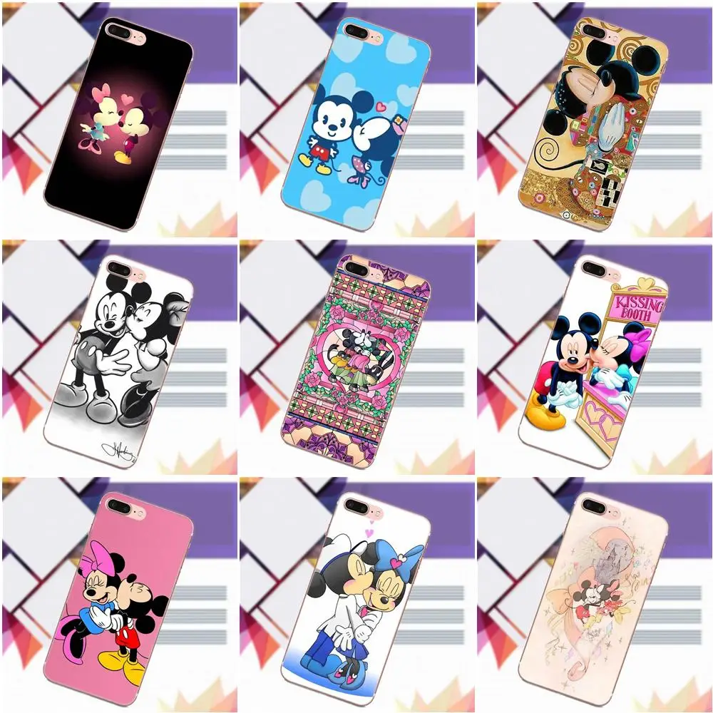 

Kissing Mickey Minnie Mouse Soft TPU Cute Case For Xiaomi Redmi 5 4A 3 3S Pro Mi4 Mi4i Mi5 Mi5S Mi Max Mix 2 Note 3 4 Plus