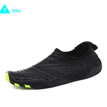 YITU/; Летняя мужская водонепроницаемая обувь; Уличная обувь для плавания; пляжная обувь; мягкие быстросохнущие кроссовки унисекс на плоской подошве; прогулочная обувь с нескользящей подошвой