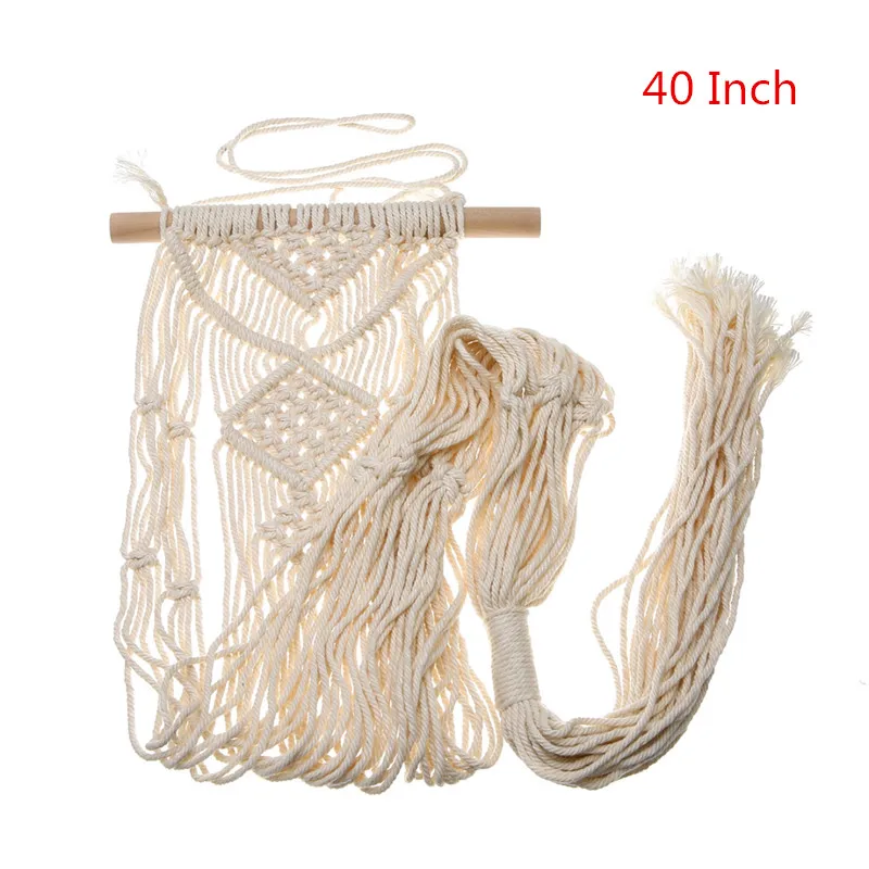 

Vintage Macrame Plants Hanger Hook 40 Inch Flower Pot Holder String Hanging Rope Wall Art for Garden Balcony Decoration