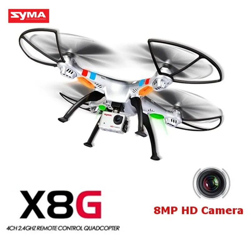 

Original Syma X8G 2.4G 4CH Headless Mode RC Quadcopter Helicopter Drones With 8MP HD Camera Model 2