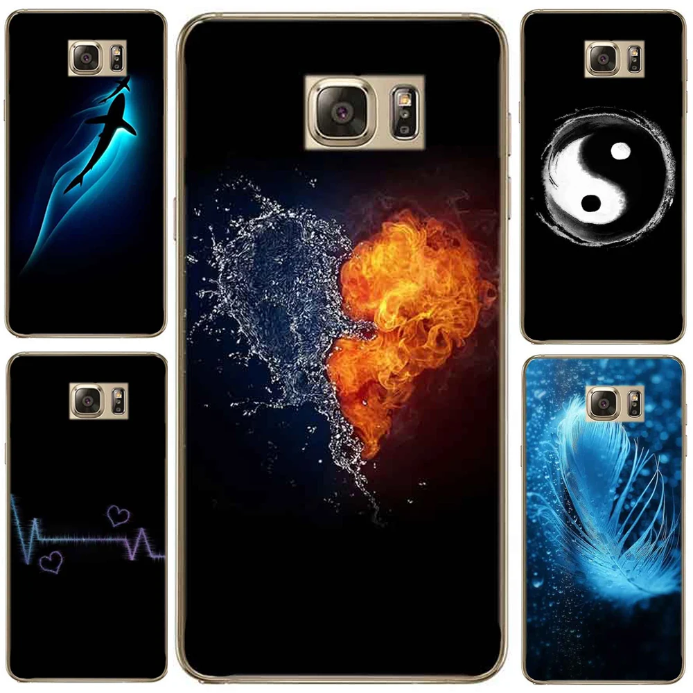 

Case For SamSung Galaxy S7 S8 Plus A7 A3 A5 2017 S6 Edge Phone Case Wolf And Fish Cute Clown Patterned Series Soft TPU Abstract