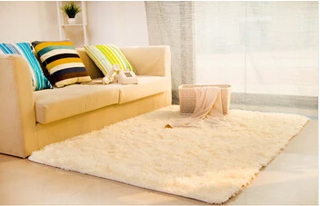 

Large Size 2m*3m Long Plush Shaggy Thicken Soft Carpet Area Rugs Non-skid Water Absorption Floor Mats For Bedroom Living Room