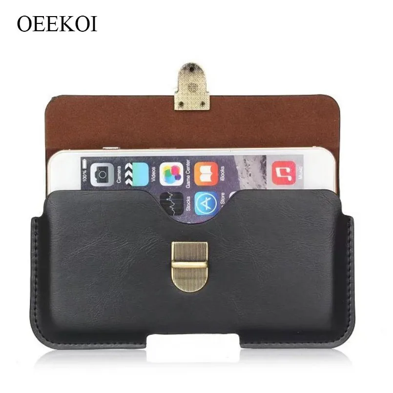 

OEEKOI PU Leather Belt Clip Pouch Cover Case for Prestigio S Max