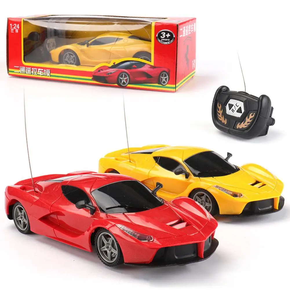 1 шт. 1:24 2 канала пульт дистанционного управления спортивный автомобиль игрушка