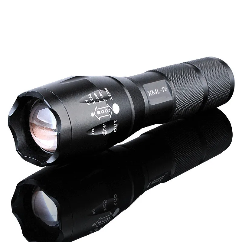 T6 XML LED Lampe de Poche Tactique Super Lumineuse - Zoom et | WhichOne