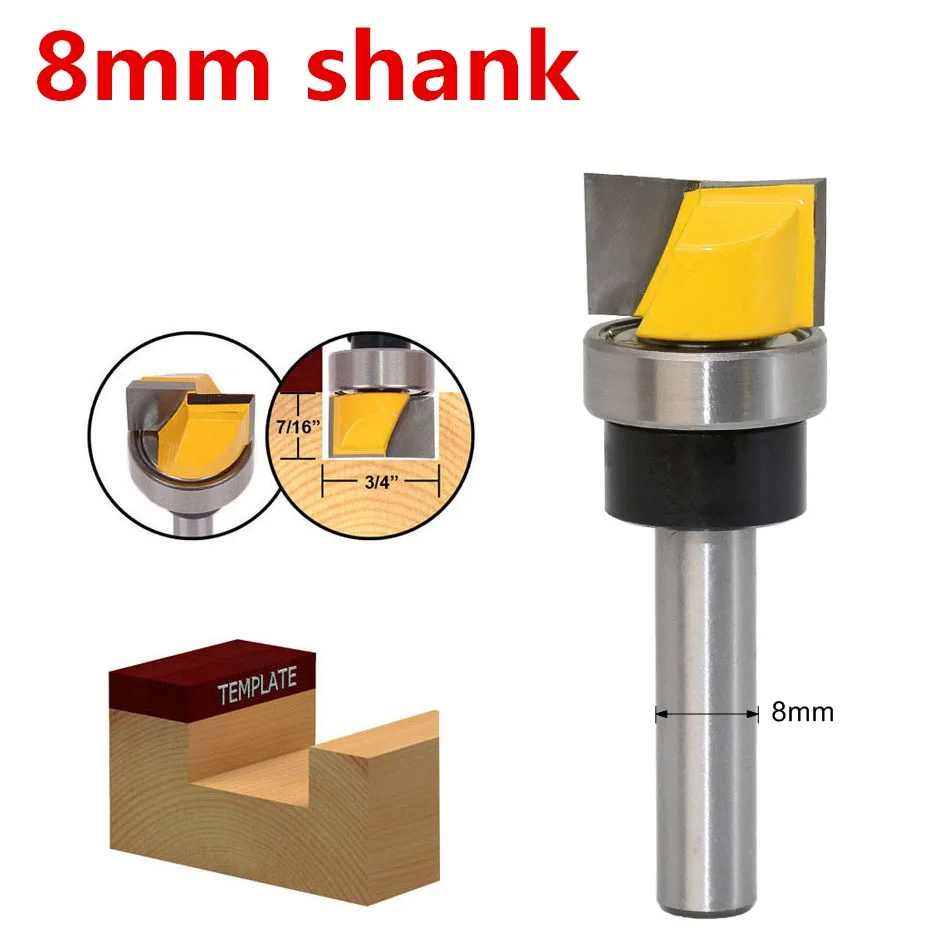

8mm shank-1PCS,cnc solid carbide woodworking router bit,trimmer wood milling cutter,wood tool,Clear bottom knife slotting knife