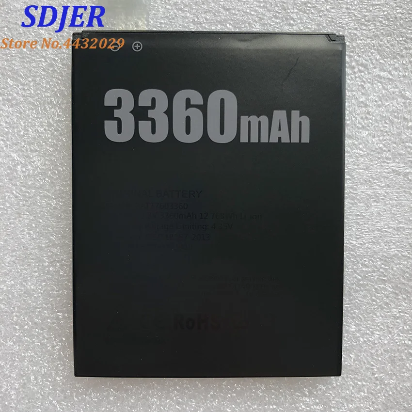 100% новый DOOGEE X10 BAT17603360 запасные части 3360 мАч запасная батарея для смартфона |
