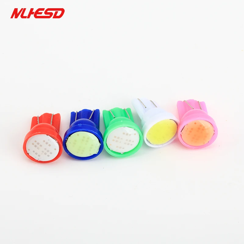 194 2825 168 W5W 8PCS Cool White T10 8SMD 1206 LED Bulbs for License Plate