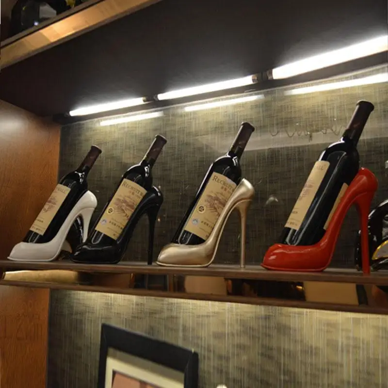 High Heel Shoe Wine Rack Wine Bottle Holder Whiskey Wine Holder Bar Tools Barware New Year 2