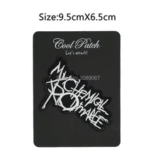 My Chemical Romance логотип Music Band Вышитые Утюг и пришить Прохладный Рок Панк знак индивидуальный дизайн патч доступны