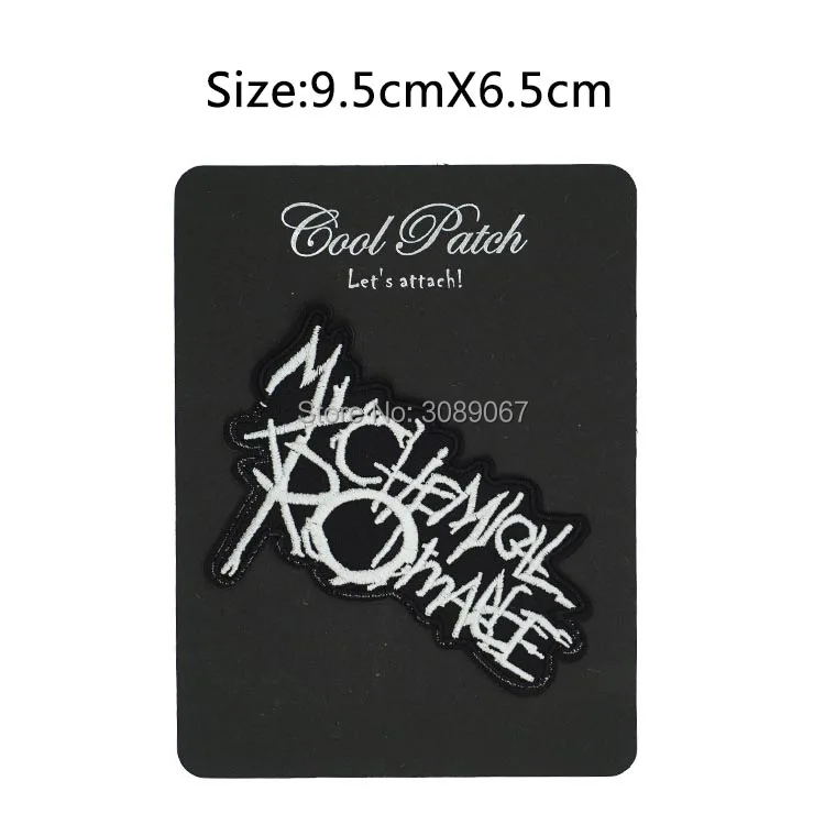 

MY CHEMICAL ROMANCE Logo Music Band Embroidered NEW IRON ON and SEW ON Cool Rock Punk Badge Custom design patch available