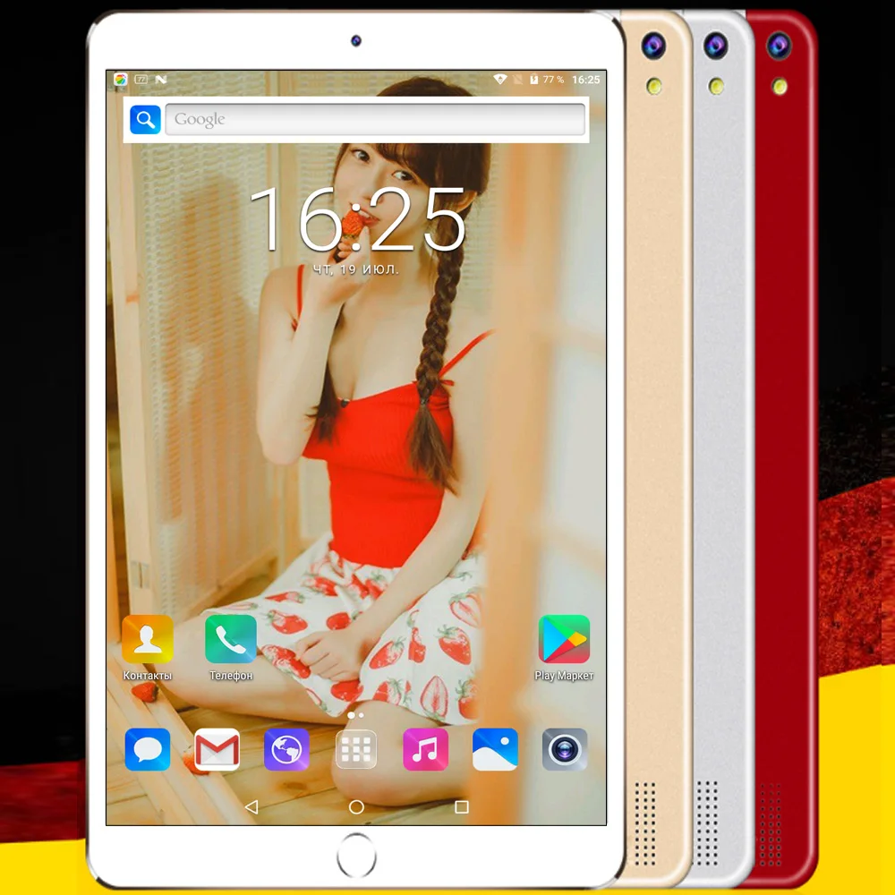  2019 New 10.1 inch Tablets 3G Phone Call Android 7.0 Octa Core 1280x800 HD IPS WiFi GPS Bluetooth 1