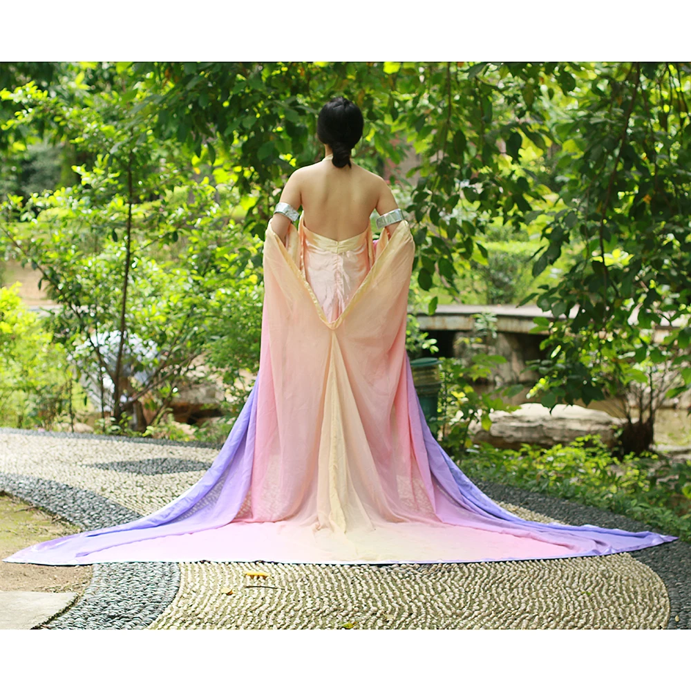 Cos Star Wars Dress Cosplay Queen Padme Naberrie Amidala Dresses Chiffon Women Adult Halloween Party Prop (7)