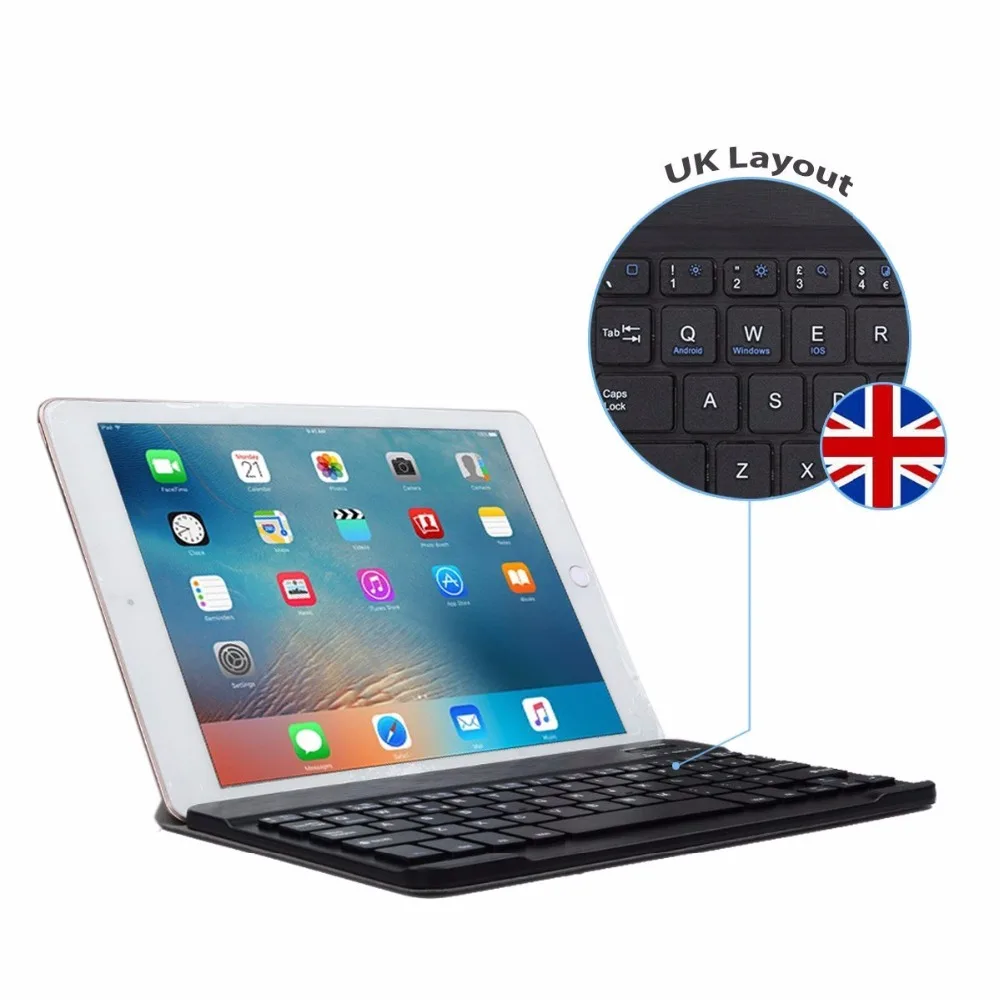 Kemile Bluetooth клавиатура чехол для Huawei MediaPad T3 10 AGS L09 L03 9 6 Планшет тонкий умный кожаный