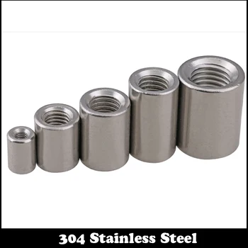 

M6 M6*10*10 M6x10x10 M6*10*15 M6x10x15 304 Stainless Steel Thick Extended Rod Round Cylinder Double Head Coupling Connector Nut