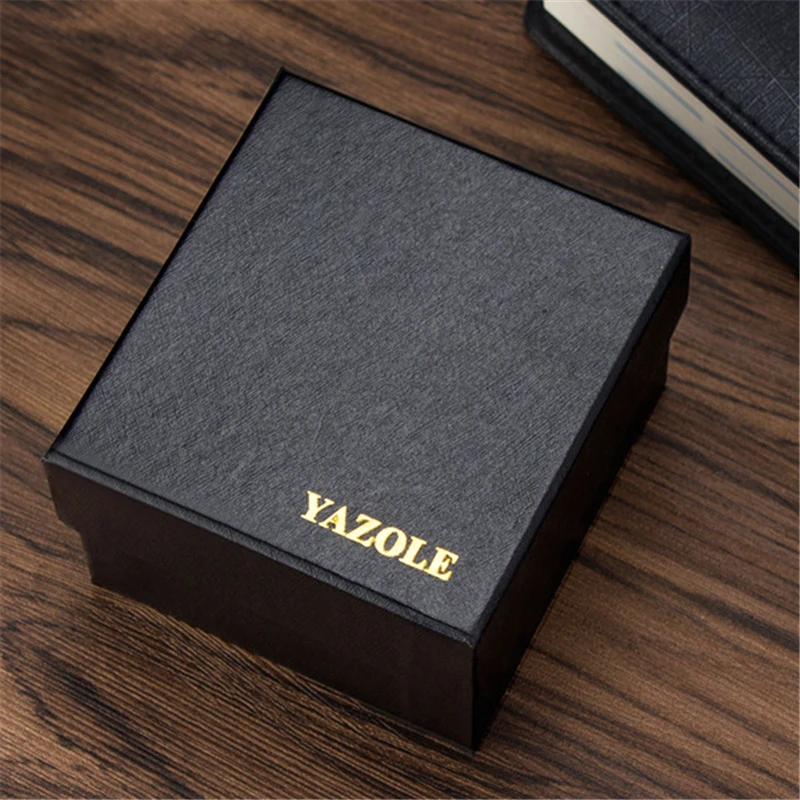 Часы yazole коробка Подарочная бумажная прямоугольная Высококачественная упаковочная коробка для кварцевых часов