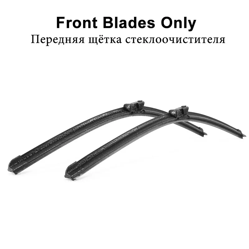 YITOTE стеклоочистители для Volkswagen VW Scirocco Fit кнопочные ручки 2008 2009 2010 2011 2012 2013 - Цвет: Front Blades Only