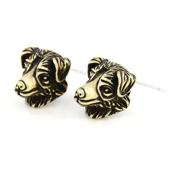 

Punk Australian Shepherd&Border Collie Dog Stud Earring Dogs Brincos Love Earrings For Women Fashion Jewelry Christmas Gift